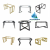 Chân bàn ăn hiện đại nhập khẩu: CBA01