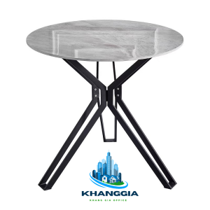 Bàn Tiếp Khách Tròn Mặt Đá, gỗ VerNeer, MDF Ø60/70/80/90: BCF70H