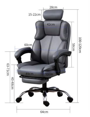 Kích thước ghế làm việc 