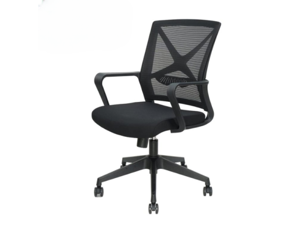 Ghế nhân viên lưng lưới chân xoay nhựa: GNVL082 - Hình ảnh 2