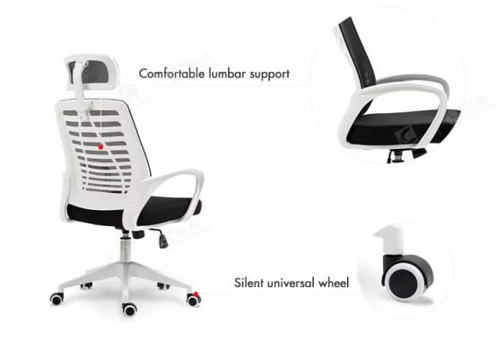 Ghế lưới lưng cao có tựa đầu hiện đại