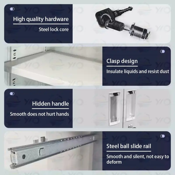 Tủ hồ sơ sắt, 2 cánh mở kính giá rẻ: TS09CK - Hình ảnh 6