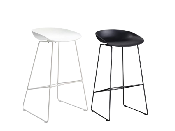 Ghế bar chân sắt mặt nhựa nhiều màu: GBH73 - Hình ảnh 2