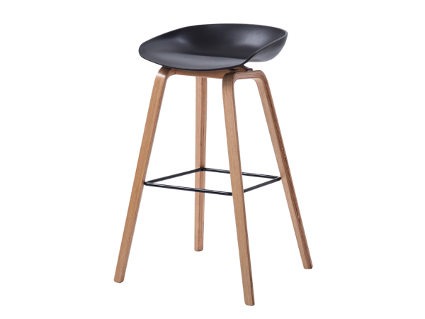 Ghế bar Hay chân gỗ polywood mặt ngồi nhựa PP: GBH74 - Ảnh 4