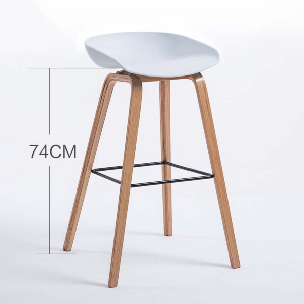 Ghế bar Hay chân gỗ polywood mặt ngồi nhựa PP: GBH74 - Ảnh 12