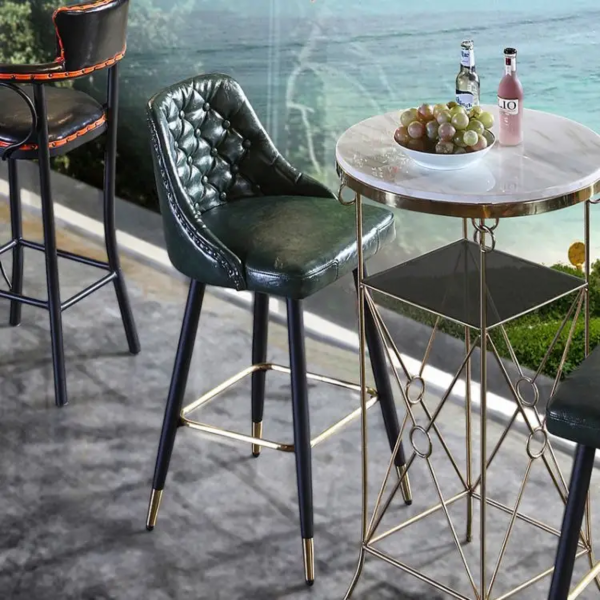 Ghế bar nệm da phòng cách cổ điển: GB220 - Hình ảnh 4