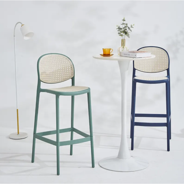 Ghế bar nhựa đúc giả mây: GBN149 - Hình ảnh 6