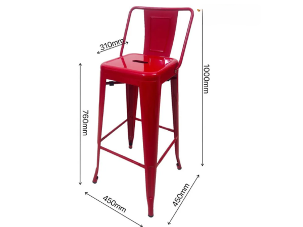 Ghế bar toilix có tựa lưng giá rẻ: GB5010 - Hình ảnh 10
