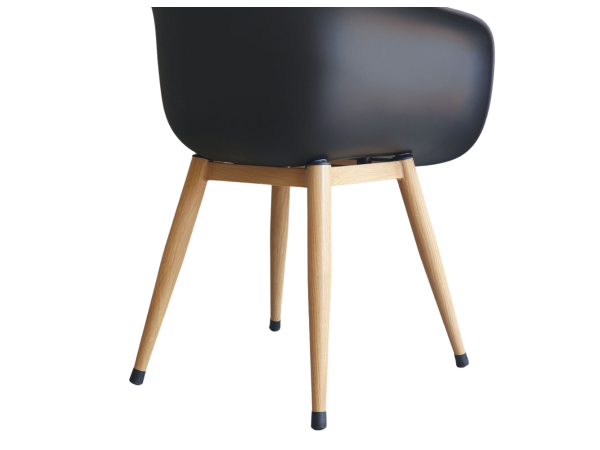 Ghế cafe Eames nhựa đúc chân sắt giả gỗ: CFN3048A - Hình ảnh 6