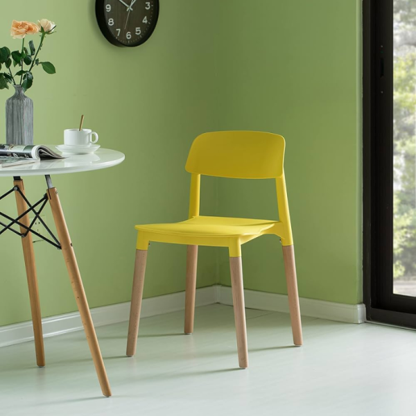 Ghế cafe nhựa chân gỗ giá rẻ: CFN3022 - Ảnh 8