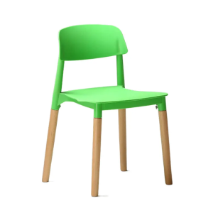 Ghế cafe nhựa chân gỗ giá rẻ: CFN3022
