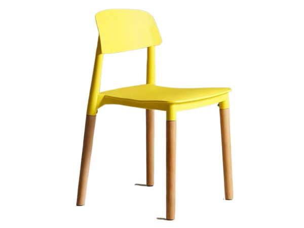 Ghế cafe nhựa chân gỗ giá rẻ: CFN3022 - Ảnh 2
