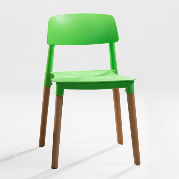 Ghế cafe nhựa chân gỗ giá rẻ: CFN3022 - Ảnh 11