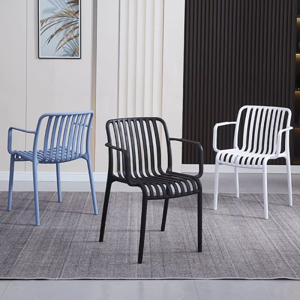 Ghế cafe nhựa đúc có tay đủ màu: CFN3046 - Hình ảnh 3