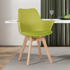 Ghế eames chân gỗ lót nệm: EA02