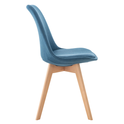 Ghế eames nệm vải chân gỗ