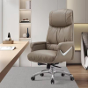 Ghế giám đốc nữ bọc da màu kem: GDN320