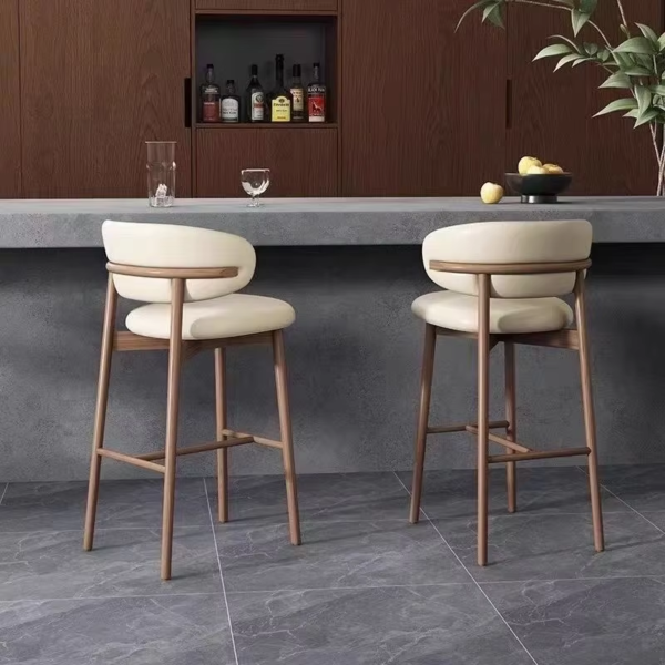Ghế quầy bar bằng gỗ sang trọng kiểu Bắc Âu cho nhà bếp: GB006 - Hình ảnh 12