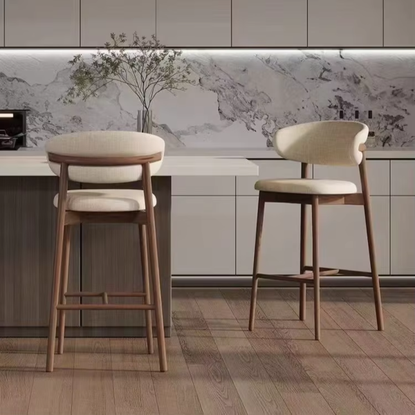 Ghế quầy bar bằng gỗ sang trọng kiểu Bắc Âu cho nhà bếp: GB006 - Hình ảnh 11