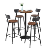 Ghế quầy bar chân sắt cố định: Loft75