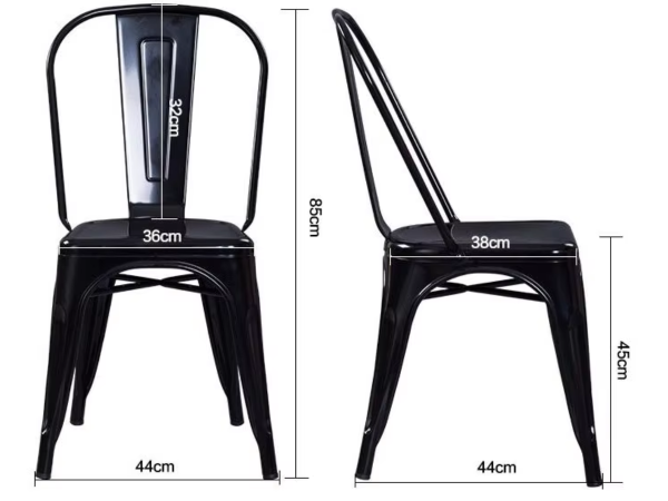 Ghế sắt toilix chữ A nhiều màu giá rẻ: CFA06 - Hình ảnh 5