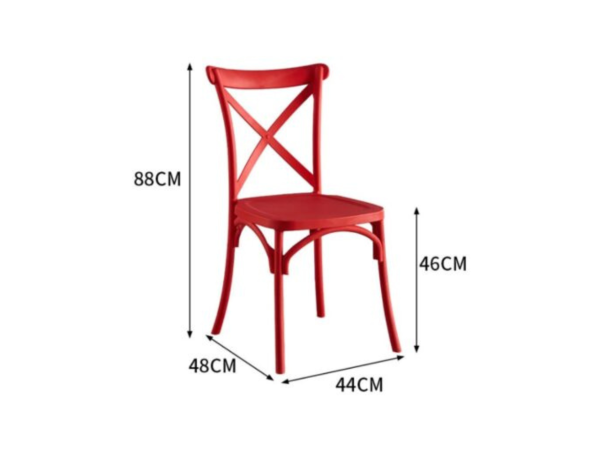 Ghế tiffany nhựa đúc nhà hàng tiệc cưới: CFN3041 - Hình ảnh 4