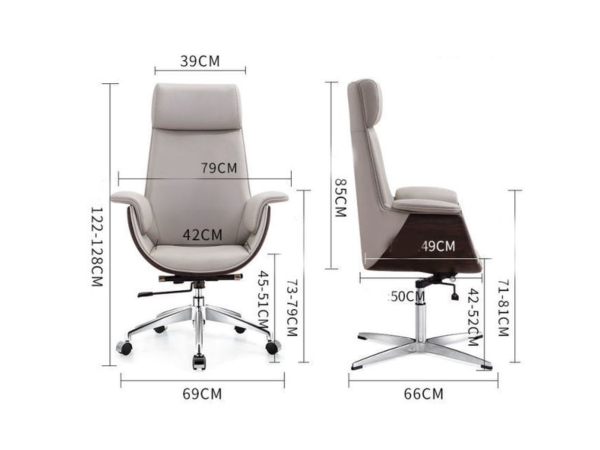 Ghế xoay giám đốc bọc da cao cấp: GD220 - Hình ảnh 3