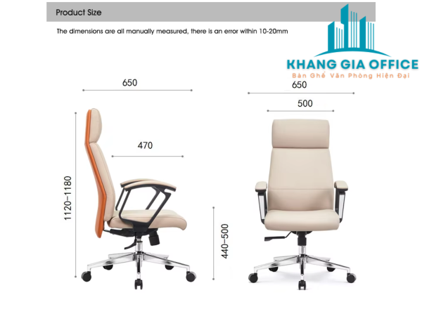 Ghế xoay phòng họp cao cấp: CQ128 - Hình ảnh 8