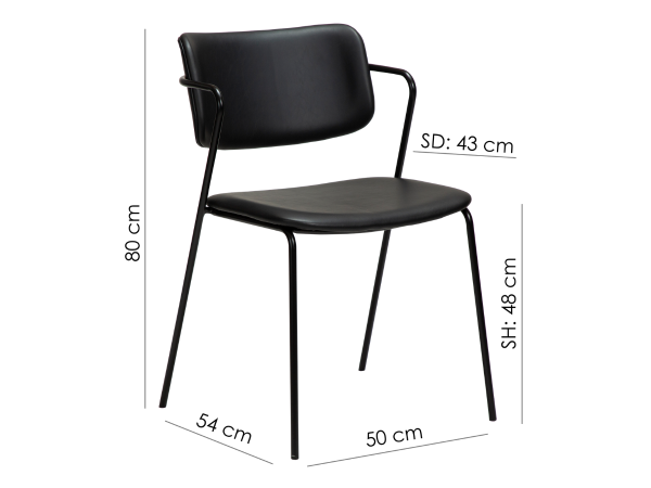 Ghế ăn - cafe đệm da chân sắt: CF118 - Ảnh 3