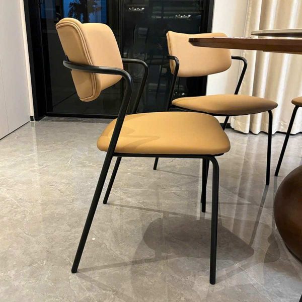 Ghế ăn - cafe đệm da chân sắt: CF118 - Ảnh 6