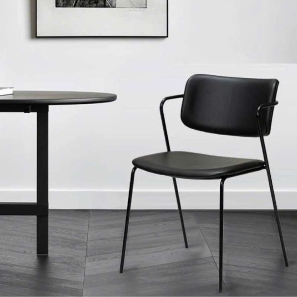 Ghế ăn - cafe đệm da chân sắt: CF118 - Ảnh 7