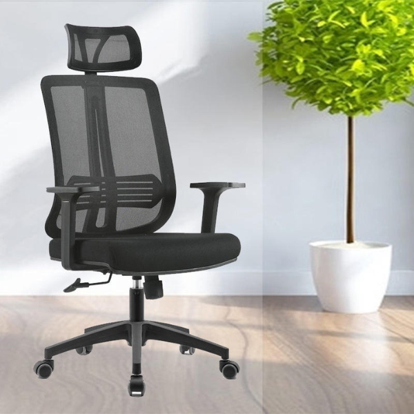 Ghế công thái học lưng lưới có tựa đầu: CTH127 - Ảnh 3