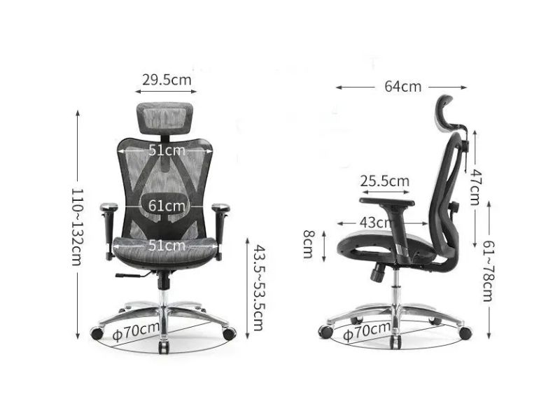 Ghế công thái học Sihoo chuẩn Ergonomic: CTHM57 - Ảnh 6